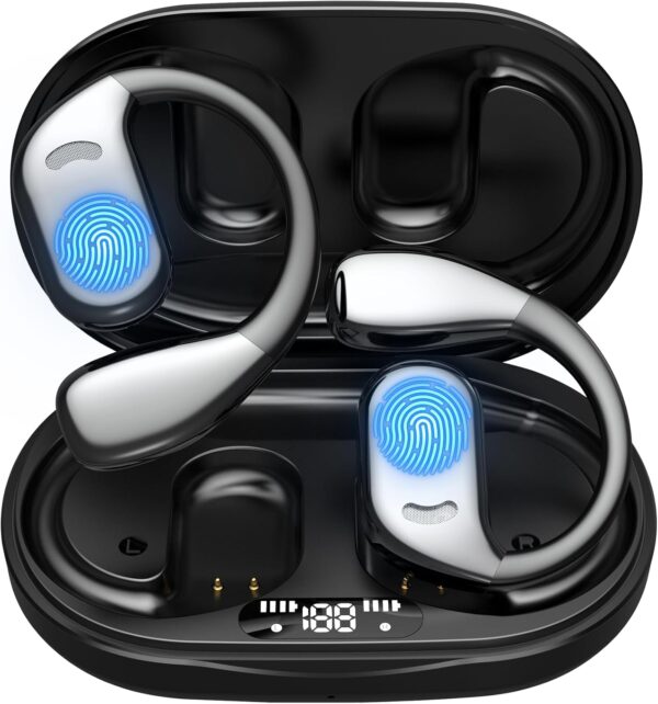 2025 AI Language Translator Earbuds Real Time, OWS 3-in-1 Translation Earbuds 144 Languages & Accents and Long Battery Life, Ideal for Travel and Business (Black)