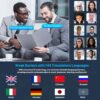 AI Translation Earbuds Real Time, 144 Language Translator Earbuds OWS 3-in-1 Translation Headphones, Translation Device for Travel Business Learning Compatible with iOS and Android（Black） - Image 3