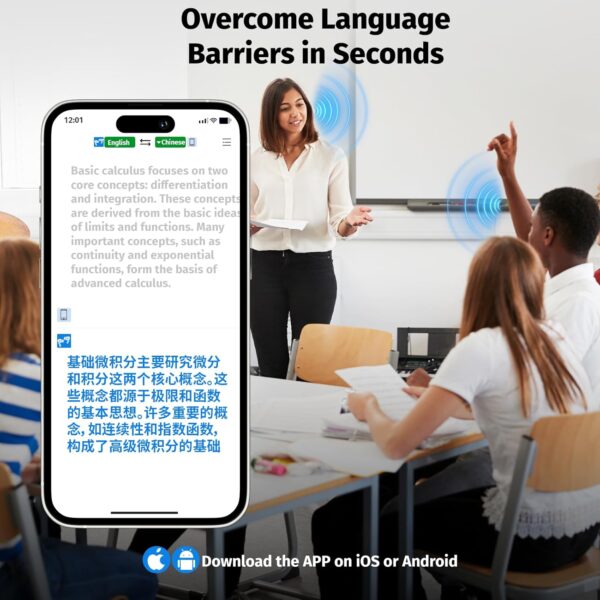 2025 AI Language Translator Earbuds Real Time, OWS 3-in-1 Translation Earbuds 144 Languages & Accents and Long Battery Life, Ideal for Travel and Business (Black) - Image 6