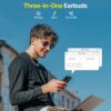 AI Translation Earbuds Real Time, 144 Language Translator Earbuds OWS 3-in-1 Translation Headphones, Translation Device for Travel Business Learning Compatible with iOS and Android（Black） - Image 7