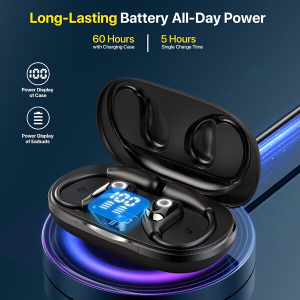AI Translation Earbuds Real Time, 144 Language Translator Earbuds OWS 3-in-1 Translation Headphones, Translation Device for Travel Business Learning Compatible with iOS and Android（Black） - Image 8